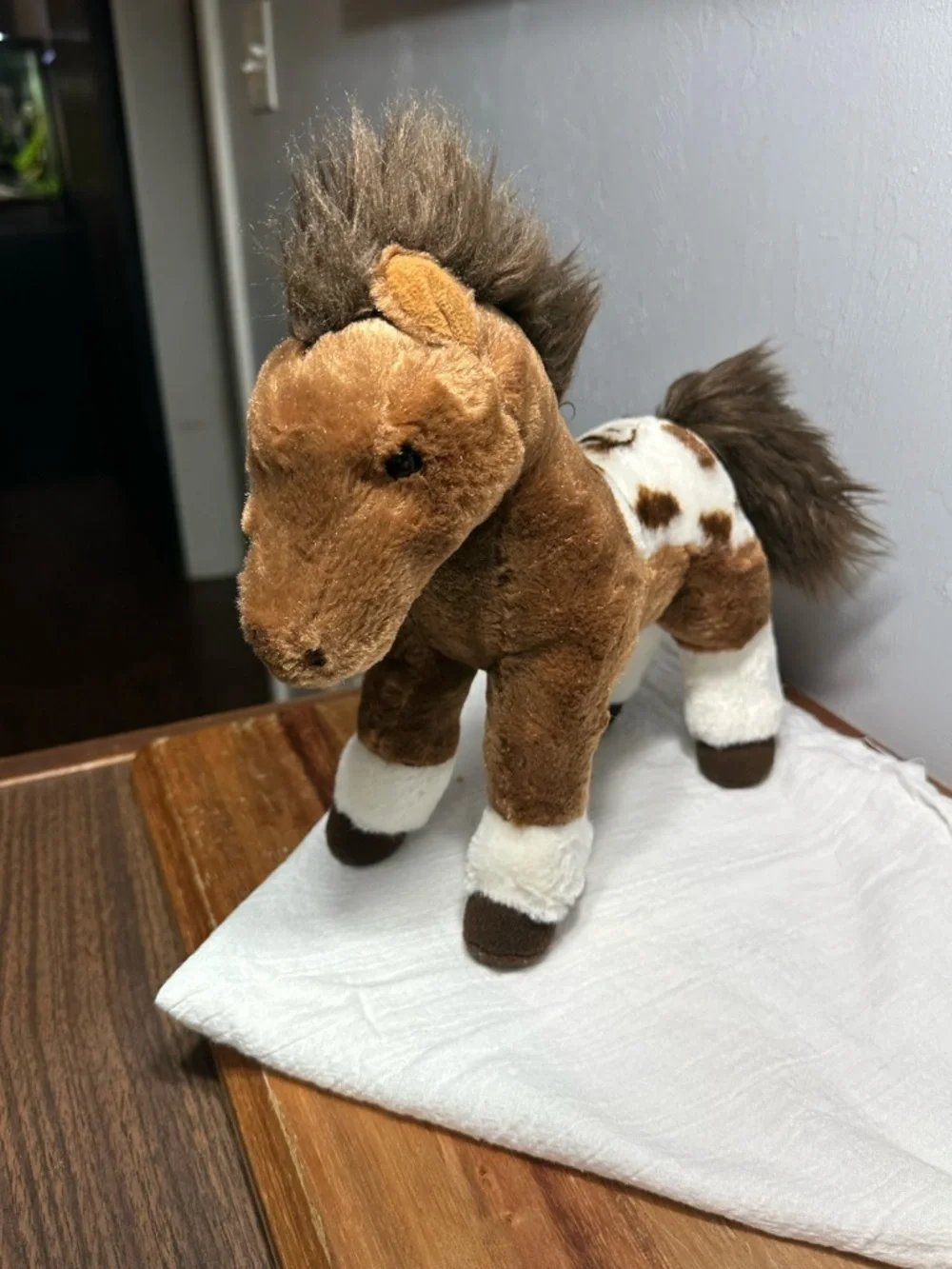 Aurora Brown and White Plush Horse Appaloosa Stuffed Animal